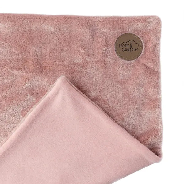 Petit Coulou Minky Blankie for Baby Car Seats - Moka