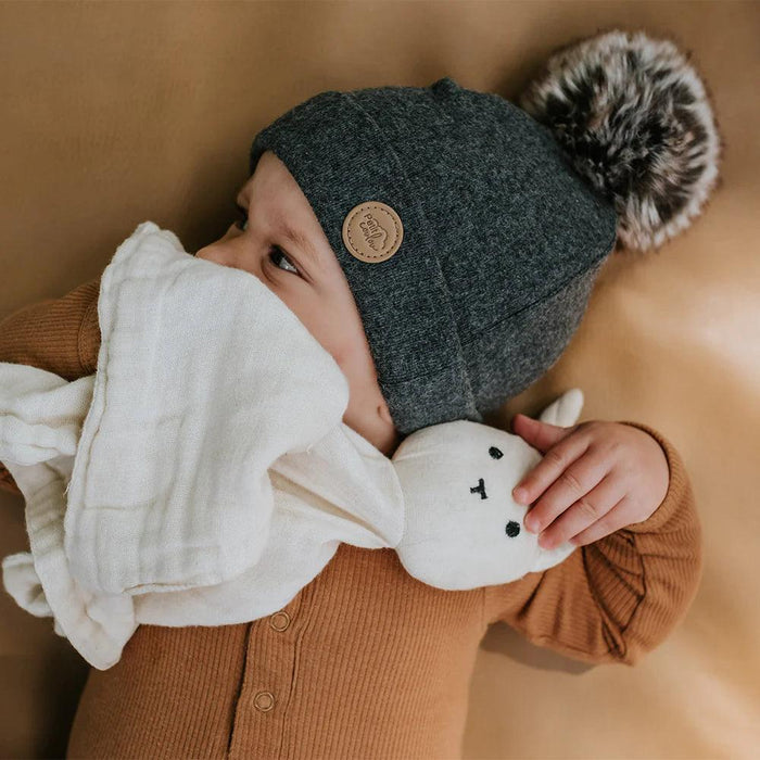Petit Coulou® - Petit Coulou Baby Mid-Season Pom-pom Beanies - Organic Cotton
