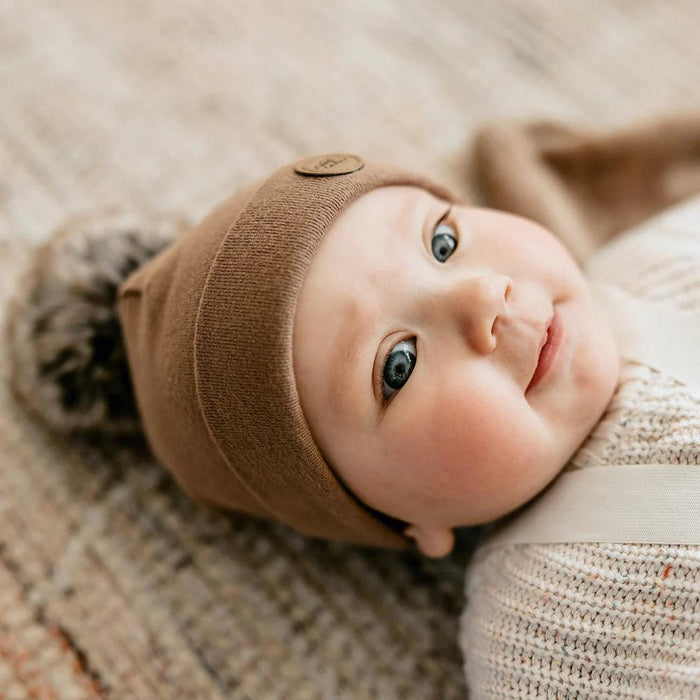 Petit Coulou® - Petit Coulou Baby Mid-Season Pom-pom Beanies - Organic Cotton