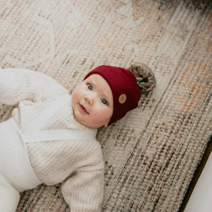 Petit Coulou® - Petit Coulou Baby Mid-Season Pom-pom Beanies - Organic Cotton