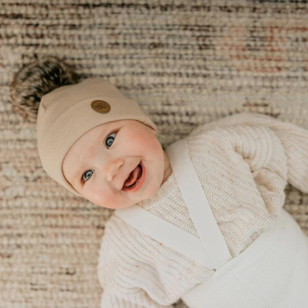 Petit Coulou® - Petit Coulou Baby Mid-Season Pom-pom Beanies - Organic Cotton