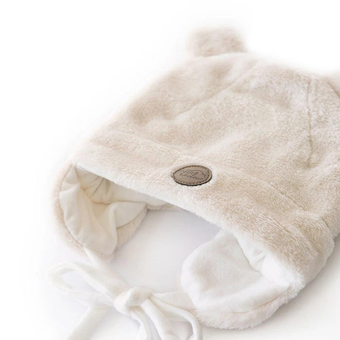 Petit Coulou® - Petit Coulou Teddy Bear Minky Hat for Babies (0 to 18m)