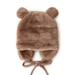 Petit Coulou® - Petit Coulou Teddy Bear Minky Hat for Babies (0 to 18m)