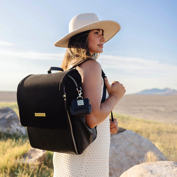 Petunia Pickle Bottom Boxy Backpack Diaper Bag Black