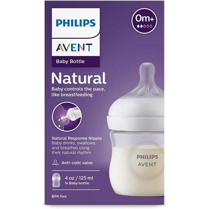 Philips Avent® - Philips Avent Natural Response Baby Bottles 4oz/125ml - Clear - 3 pack