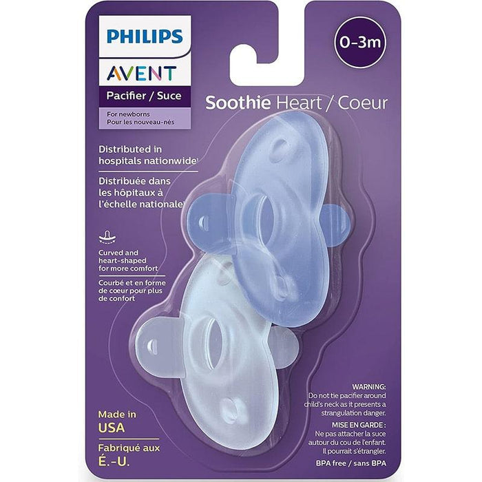 Philips Avent® - Philips Avent Soothie Heart One Piece Pacifiers - 2 Pack