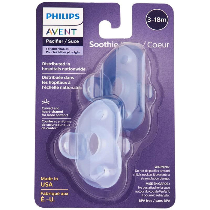 Philips Avent® - Philips Avent Soothie Heart One Piece Pacifiers - 2 Pack