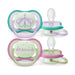 Philips Avent® - Philips Avent Ultra Air Nighttime Pacifier 2pk - 0-6m - Lilac Dragonfly + Dreams