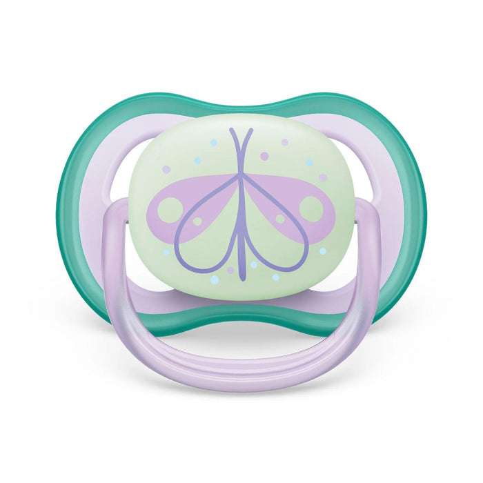 Philips Avent® - Philips Avent Ultra Air Nighttime Pacifier 2pk - 0-6m - Lilac Dragonfly + Dreams