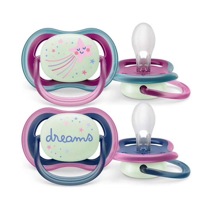 Philips Avent® - Philips Avent Ultra Air Nighttime Pacifier 2pk - 6-18m - Falling Star + Dreams