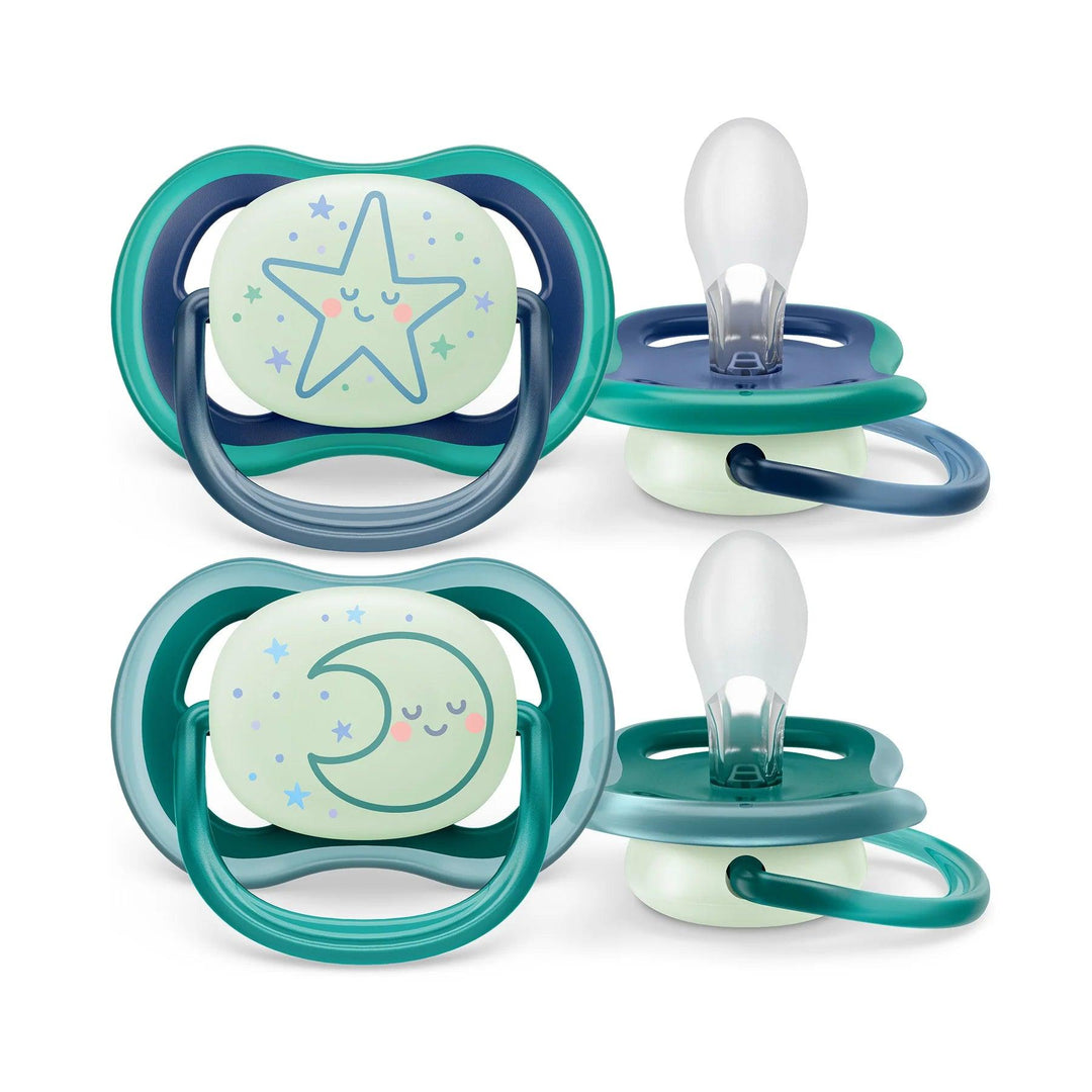 Philips Avent® - Philips Avent Ultra Air Nighttime Pacifier 2pk - 6-18m - Sleeping Star + Moon