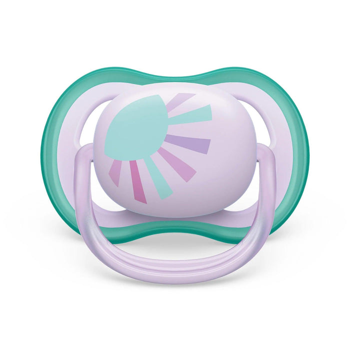 Philips Avent® - Philips Avent Ultra Air Pacifier 2pk - 0-6m - Lilac Sun+Green Rainbow