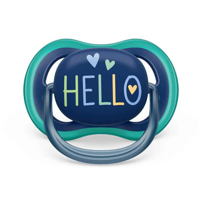 Philips Avent® - Philips Avent Ultra Air Pacifier 2pk - 18m+ - Opal Elephant + Blue Hello
