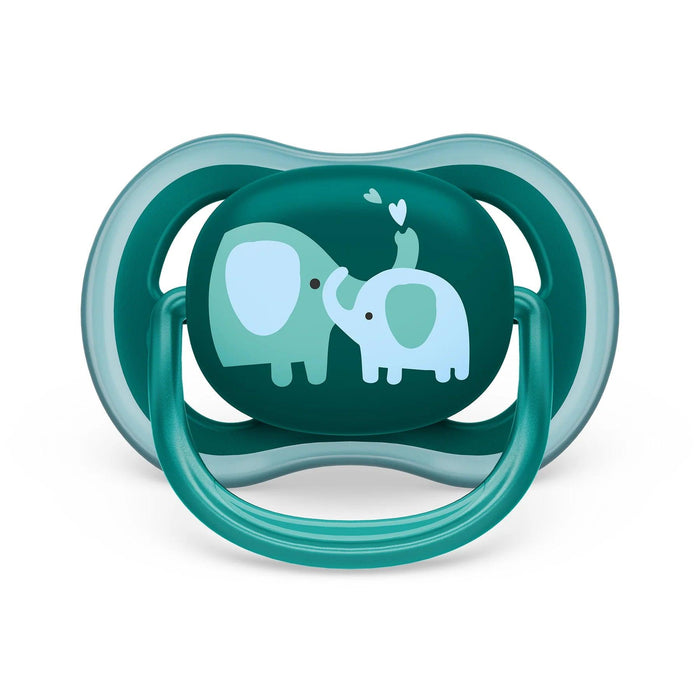 Philips Avent® - Philips Avent Ultra Air Pacifier 2pk - 18m+ - Opal Elephant + Blue Hello