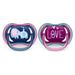 Philips Avent® - Philips Avent Ultra Air Pacifier 2pk - 18m+ - Steel Blue Elephant + Pink Love