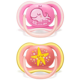 Philips Avent® - Philips Avent Ultra Air Pacifiers Whale & Starfish Prints - 6-18m - Pack of 2