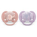 Philips Avent® - Philips Avent Ultra Soft Pacifier 2pk - 0-6m - Lychee Elephant+Lilac Palms