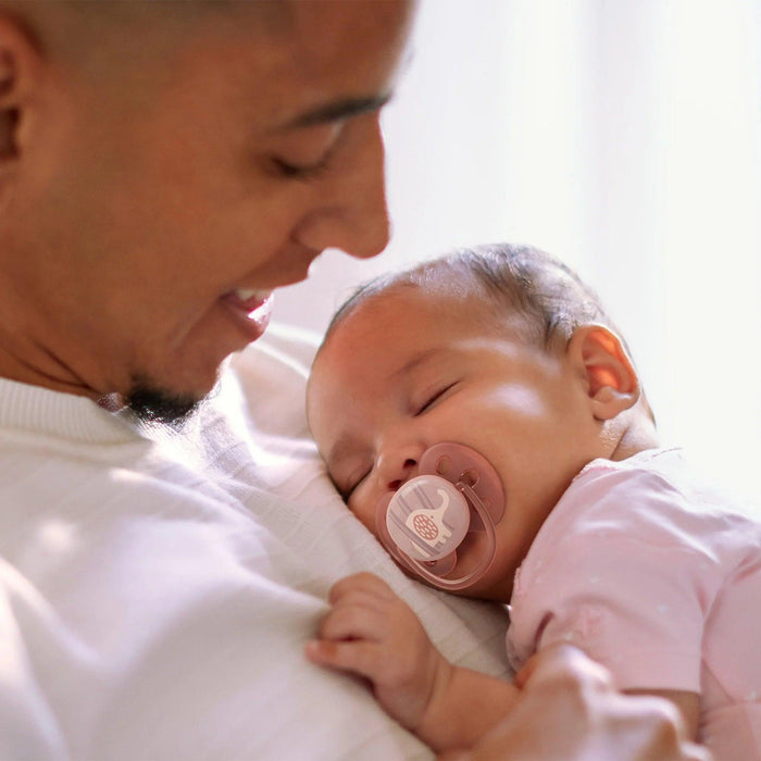 Philips Avent® - Philips Avent Ultra Soft Pacifier 2pk - 0-6m - Lychee Elephant+Lilac Palms