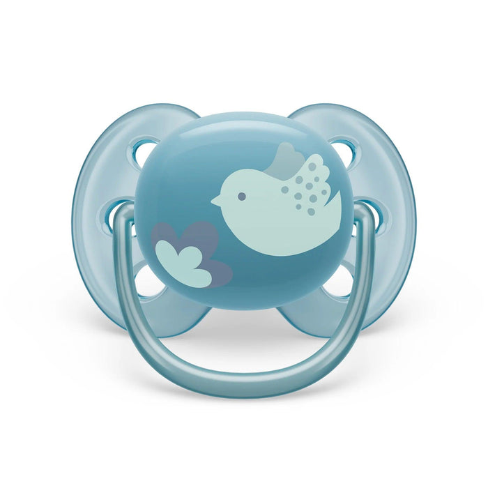Philips Avent® - Philips Avent Ultra Soft Pacifier 2pk - 6-18m - Blue Dove+Silver Leaf