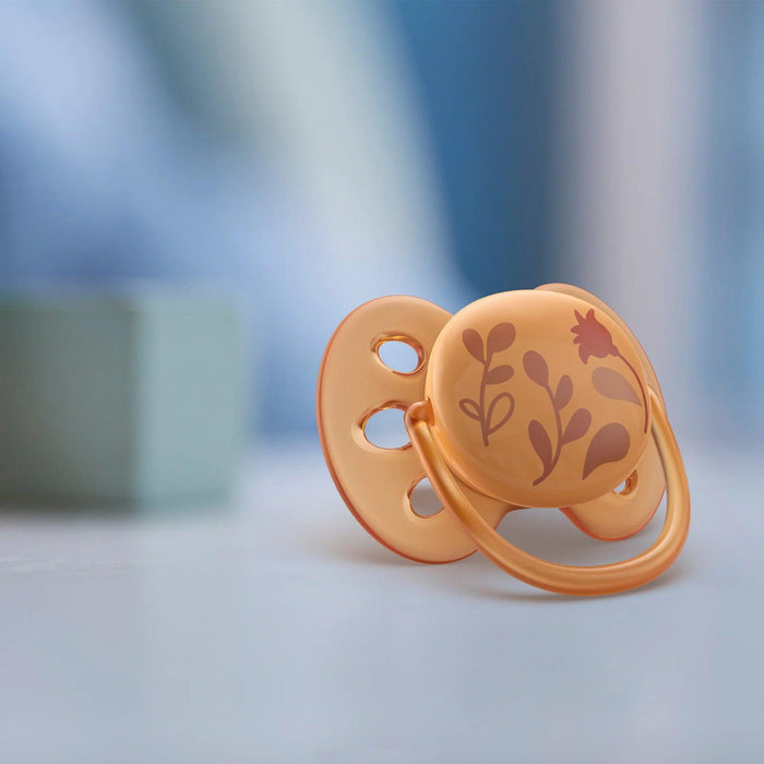 Philips Avent® - Philips Avent Ultra Soft Pacifier 2pk - 6-18m - Violet Puppy+Orange Leaves