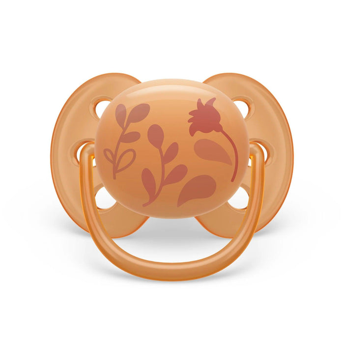 Philips Avent® - Philips Avent Ultra Soft Pacifier 2pk - 6-18m - Violet Puppy+Orange Leaves