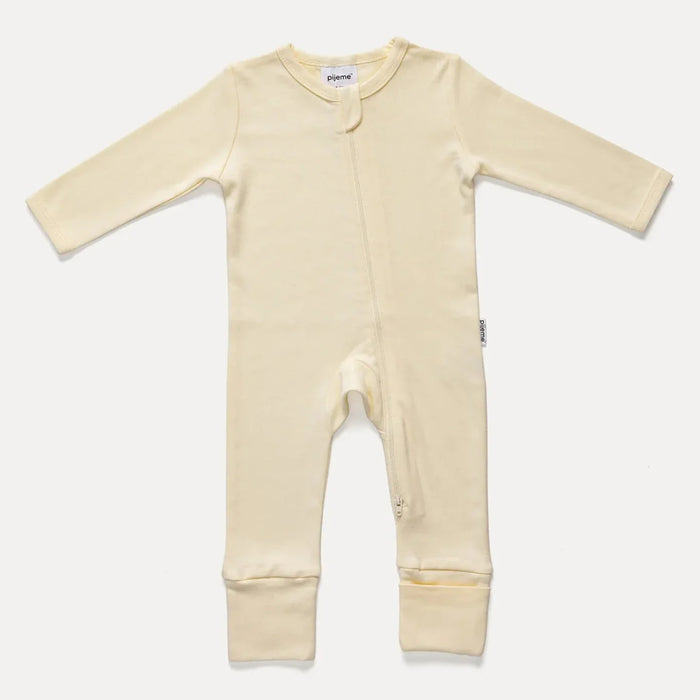 Pijeme® - Pijeme® Organic Cotton All in One Baby & Toddler Sleeper with Foldable Foot Cuffs