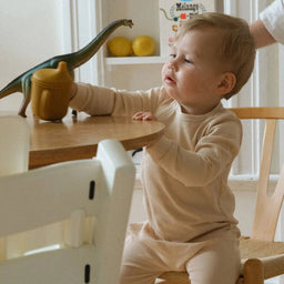 Pijeme® - Pijeme® Organic Cotton Baby Rib Knit Romper with Wrist & Ankle Fold-Over Cuffs