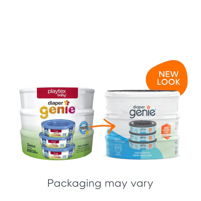 Playtex® Diaper Genie Refills – 3 Pack | Standard & Max Fresh 5–7 Layer Odour Lock Bags