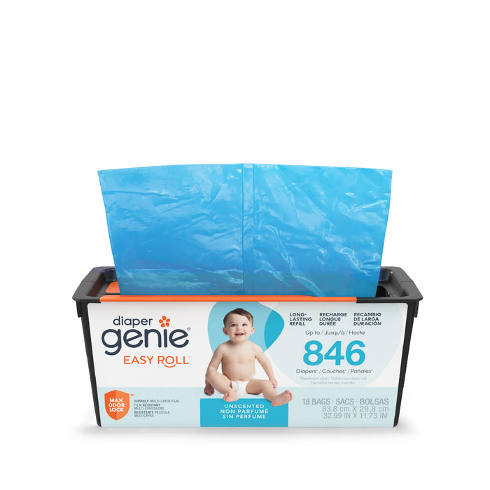 Playtex® Diaper Genie Easy Roll Refill – 18 Bags | Multi-Layer Odour Lock System