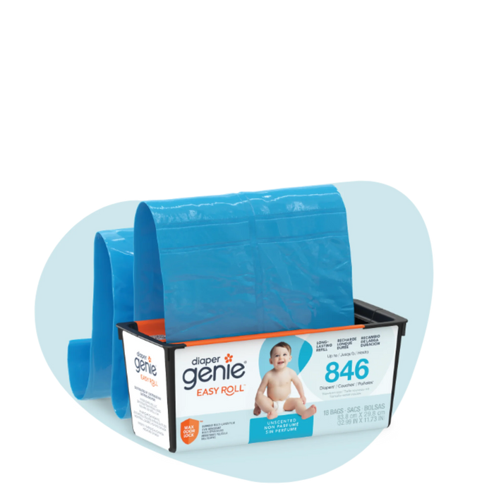 Playtex® Diaper Genie Easy Roll Refill – 18 Bags | Multi-Layer Odour Lock System