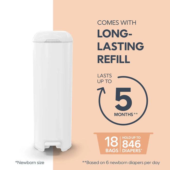 Playtex® Diaper Genie® Platinum Diaper Pail with 18 Bags – Lily White