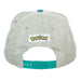 Pokemon Charizard youth athletic jersey snapback hat showing rear adjustable strap and logo detail.