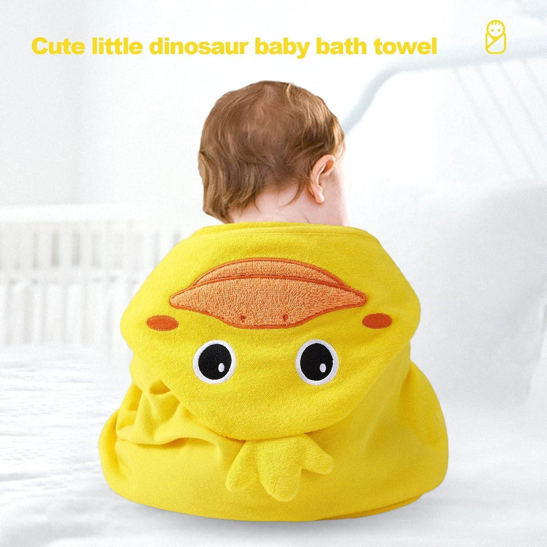 Precious Moments® - Precious Moments Hooded Yellow Duck Towel & Washcloth Set - 5 Pieces