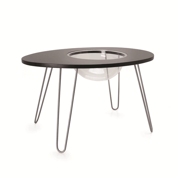 PrimeTime Petz - PrimeTime Petz NestEgg Cat Bed/Side Table Black