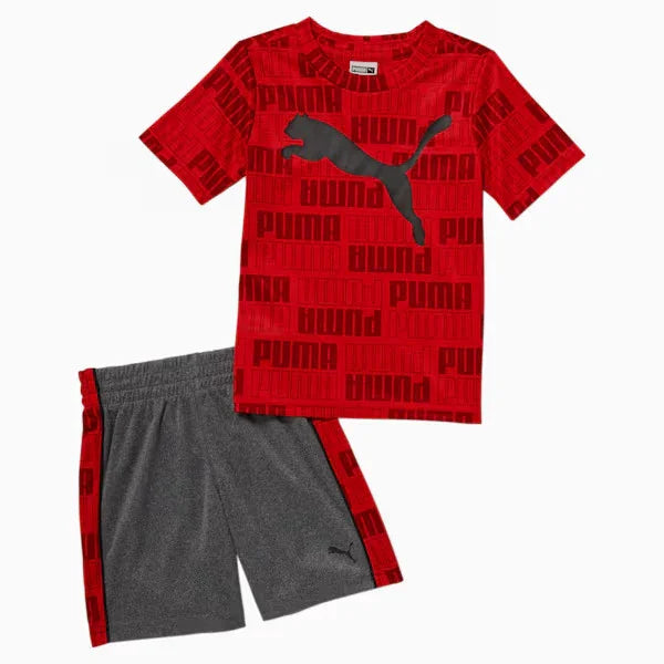 PUMA® - Puma® Baby Tee & Shorts Set – 2-Piece Outfit for Infants (0-9m)