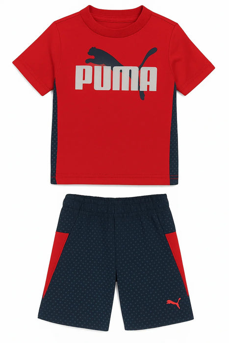 PUMA® - Puma® Baby Tee & Shorts Set – 2-Piece Outfit for Infants (0-9m)