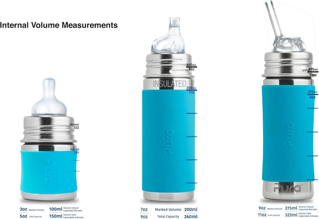 Pura Kiki® - Pura Kiki® Stainless Steel Children Staw Cup│325ml