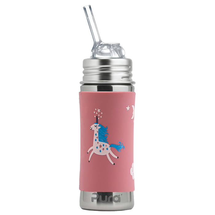 Pura Kiki® Stainless Steel Straw Cup 325ml – Unicorn