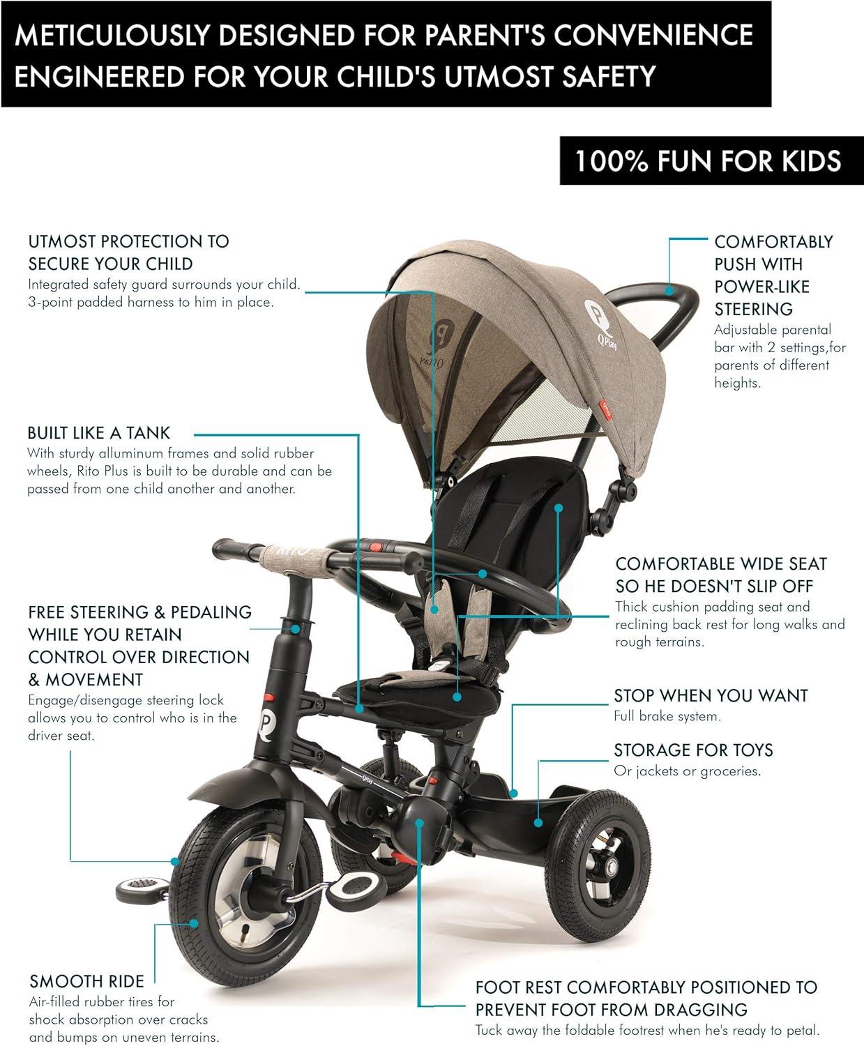 Q Play - Q Play Rito Plus Folding Stroller Trike