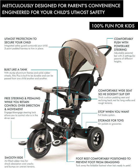 Q Play - Q Play Rito Plus Folding Stroller Trike