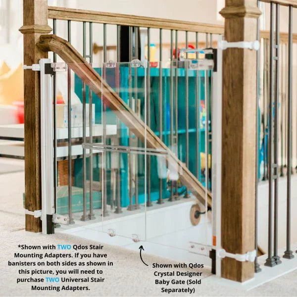 Qdos® - Qdos Universal Stair Mounting Kit (for Hardware & Pressure Mounted Safety Gates)
