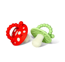 Raz Baby® - Raz Baby® Chompy Mushroom Silicone Teether 2PK