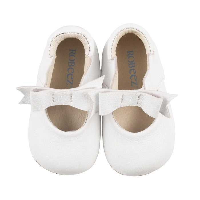 RazBaby - Robeez First Kicks - Sofia Baby Shoes - White