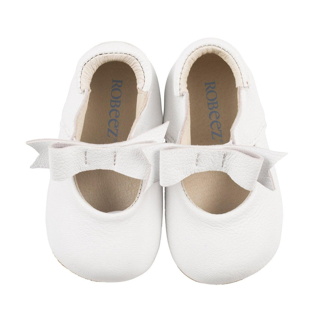 RazBaby - Robeez First Kicks - Sofia Baby Shoes - White