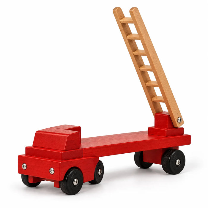 Red Fire Truck ride-on maple wood toy - 403