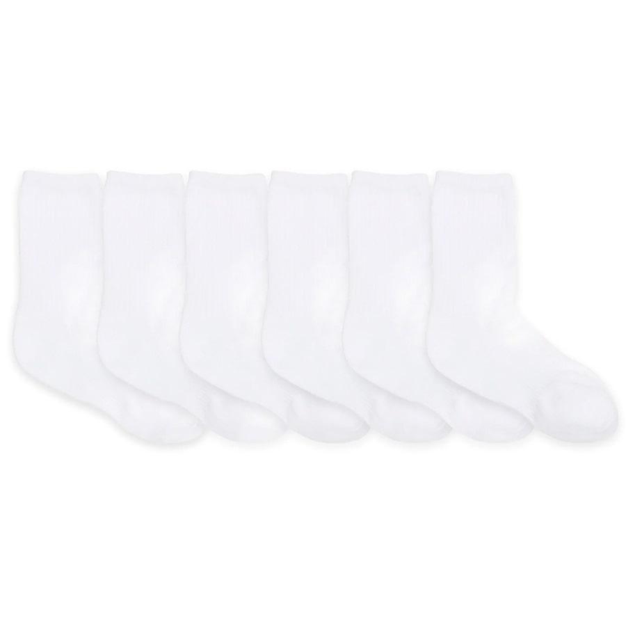 Robeez® - Robeez Baby & Toddler Crew Socks - Pack of 6 Pairs- White