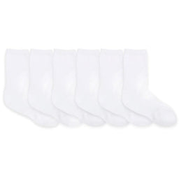 Robeez® - Robeez Baby & Toddler Crew Socks - Pack of 6 Pairs- White