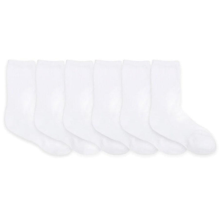 Robeez® - Robeez Baby & Toddler Crew Socks - Pack of 6 Pairs- White