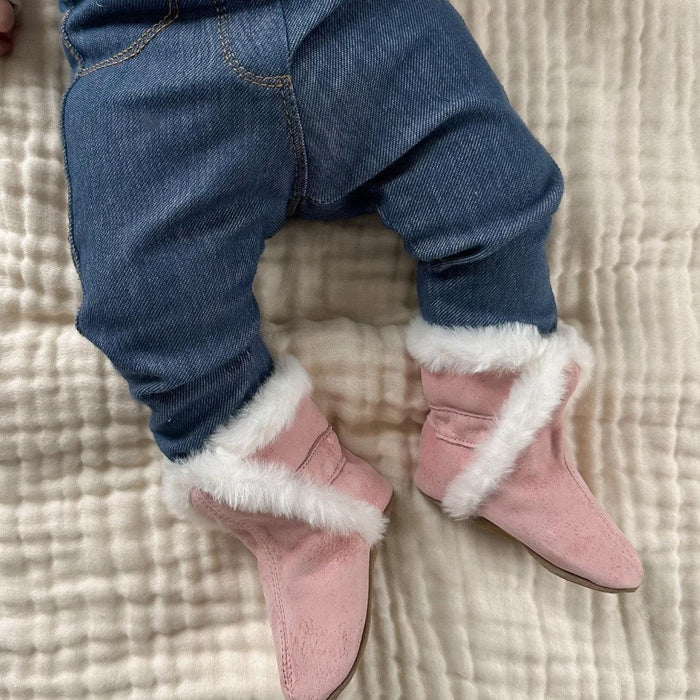 Robeez® - Robeez Girls Classic Bootie Pink Soft Soles