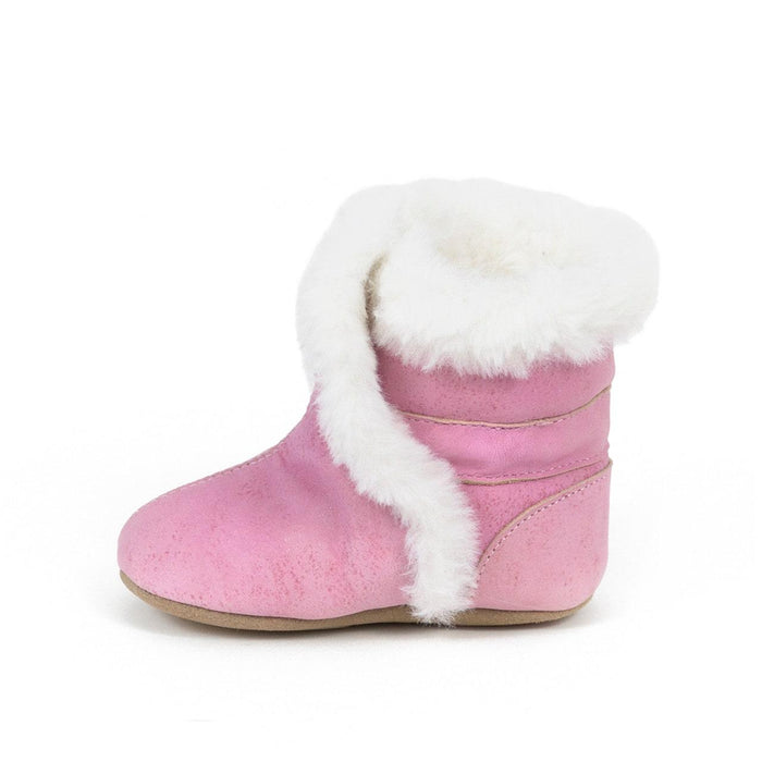 Robeez® - Robeez Girls Classic Bootie Pink Soft Soles